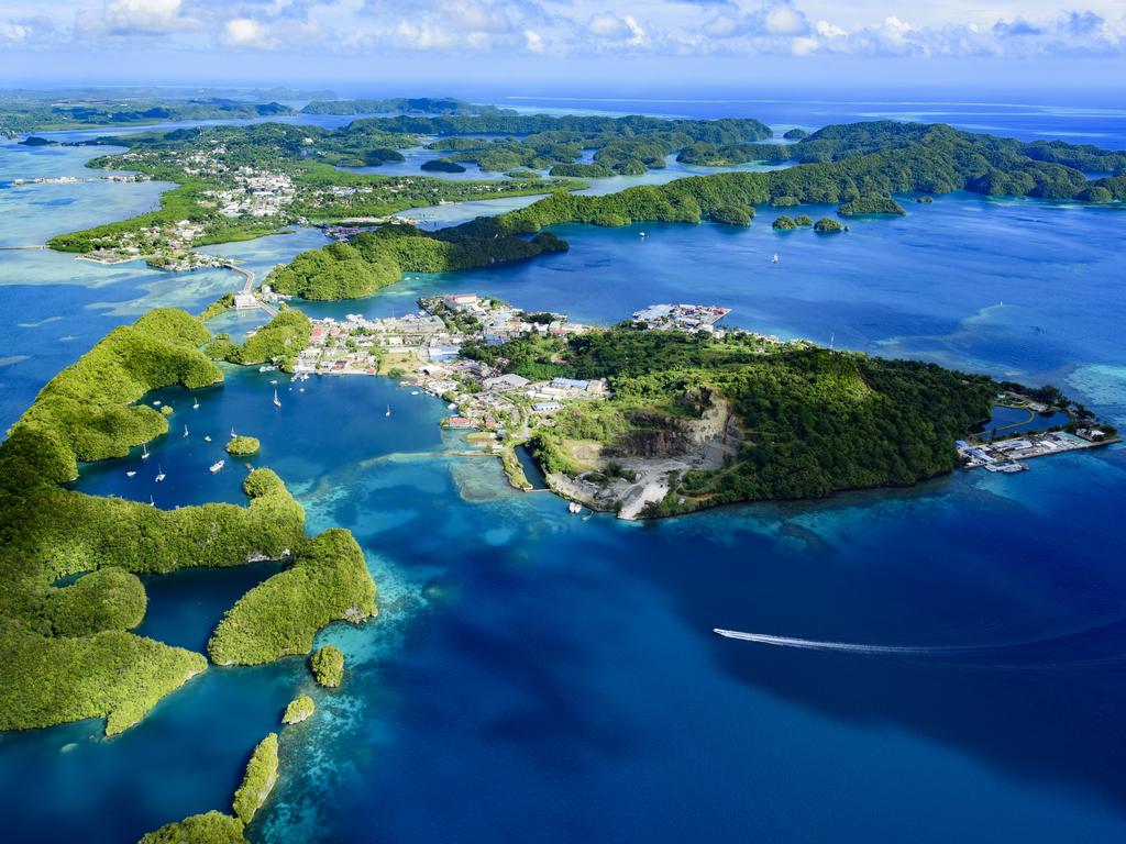 Palau, an archipelago of about 500 islands west of the Philippines, has stirred up China over its relations with Taiwan. Picture: iStock