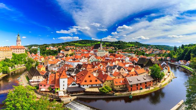 Cesky Krumlov in the Czech Republic.