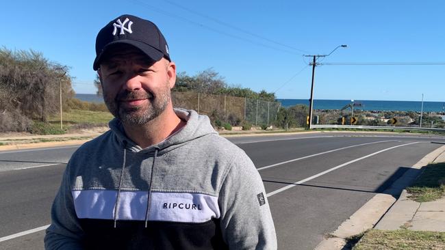 Nigel Fox came out of his Semaphore South home to find a stabbed youth on Monday night. Picture: Paula Thompson