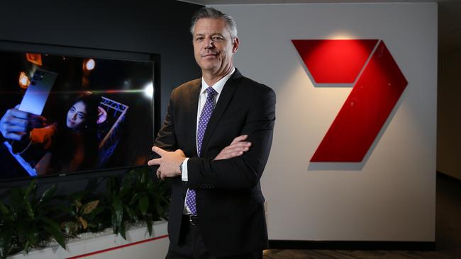 Seven West CEO James Warburton. Picture: Britta Campion