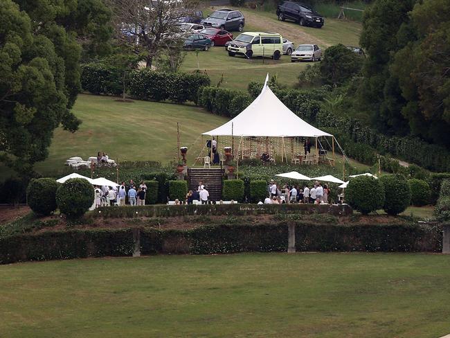 Margot Robbie and Tom Ackerley were married in a civil ceremony in Byron Bay. Picture: Diimex