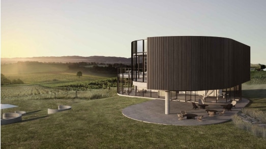 Mock up photos of the cellar door at Mount Jagged. Picture: Arc Two