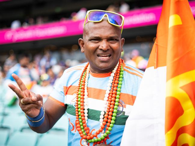 Indian fans flocked to the first day at the SCG. Photo: Tom Parrish