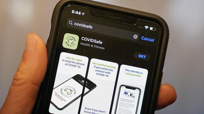 The 'COVIDSafe' app. Picture: AAP.