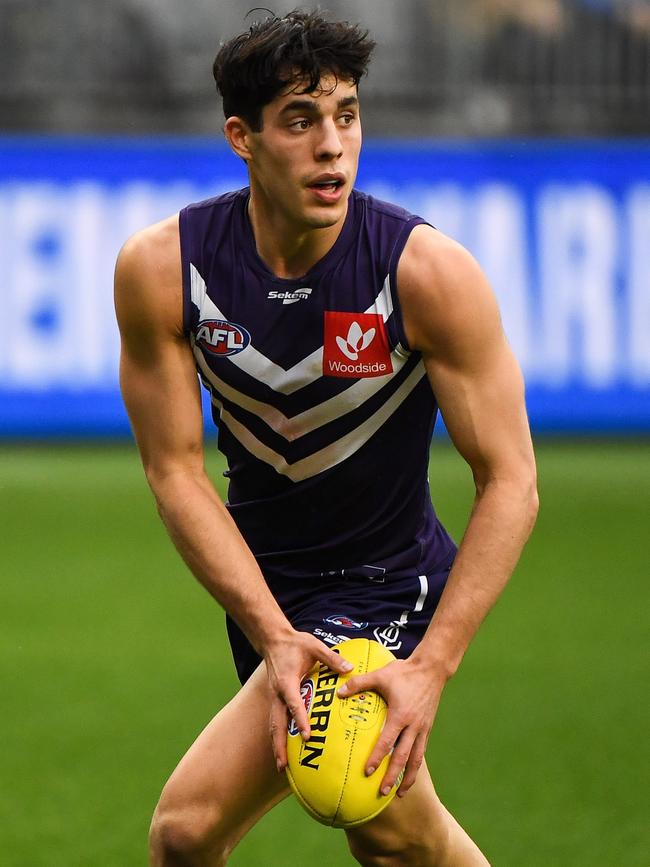 Cerra was poised to be a key cog in the Dockers’ midfield. Picture: Daniel Carson/AFL Photos via Getty Images