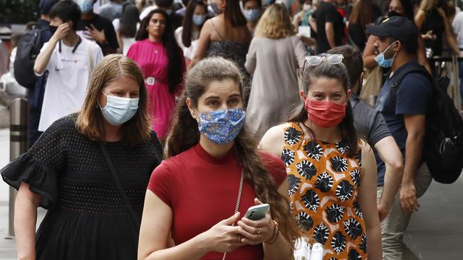 A busy Bourke Street Mall signals Victoria’s recovering economy after a long second wave COVID-19 shutdown. Picture: Getty Images