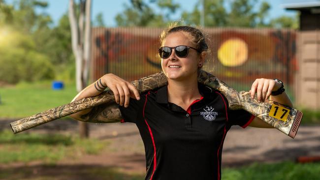 Shooters Samantha Crawford is looking forward to firing off a few rounds. Photograph: Che Chorley