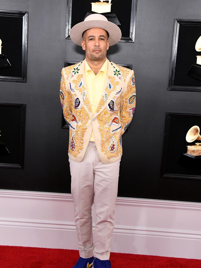 Ben Harper arrives at the Grammy Awards. Picture: Getty