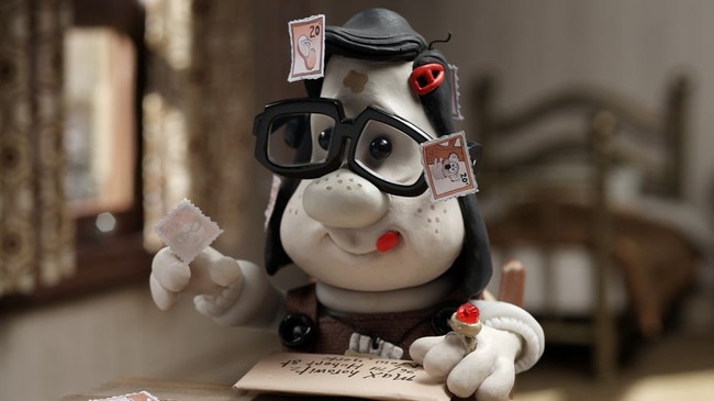 Mary Dinkle, voiced by Toni Collette, in a scene from Mary and Max from 2009.