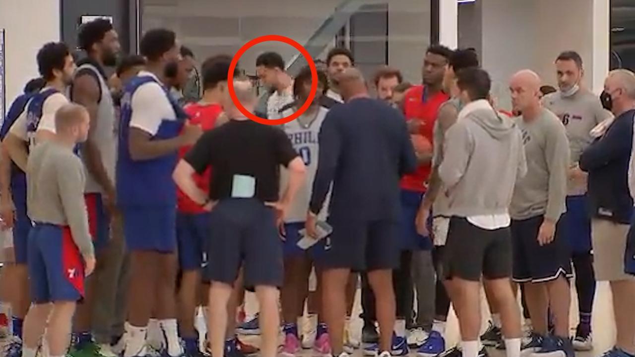 Ben Simmons at Sixers training.