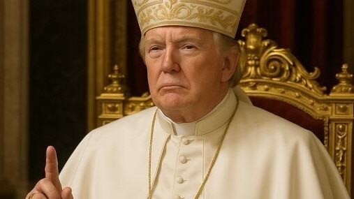 President Donald Trump AI image of himself as the Pope. SourceTruthSocial