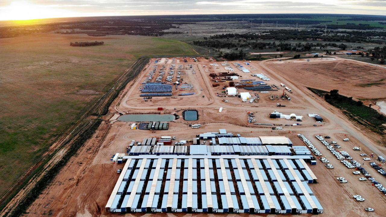 One of a series of rural camps built by Transgrid for employees working on the national electricity grid. Picture: Toby Zerna