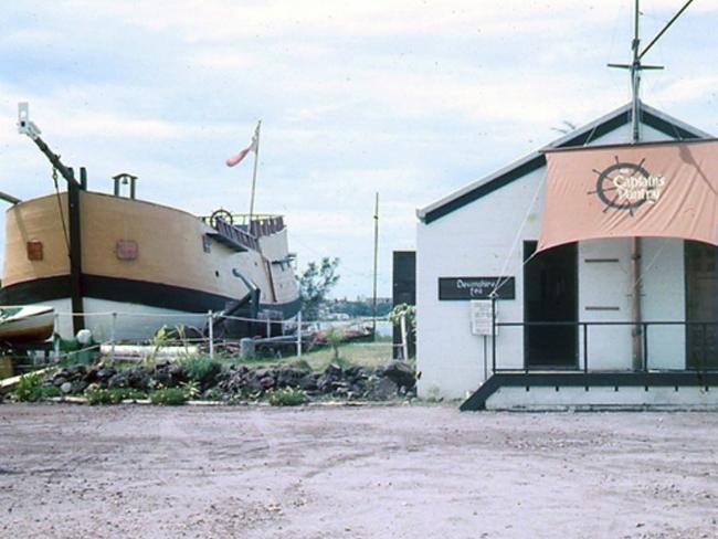 Endeavour Replica, Landsborough Parade, Golden Beach, Caloundra, circa 1976. Picture: Visit Sunshine Coast