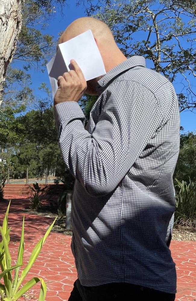 James Andrew Garratt outside Noosa Magistrates Court.