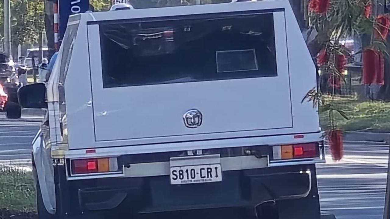 A ute seemingly has a speed camera inside. Picture: SAPOL Locations