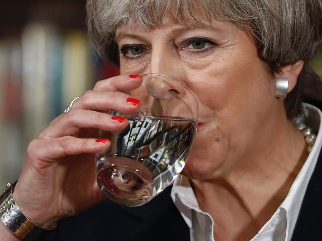 Britain's Prime Minister and Conservative Party leader Theresa May during a general election campaign speech in London. Picture: Odd Andersen