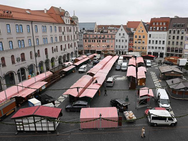 The German state of Bavaria cancelled all of its popular Christmas markets this year due to a surge in coronavirus infections as part of broader restrictions to fight the pandemic. Picture: AFP