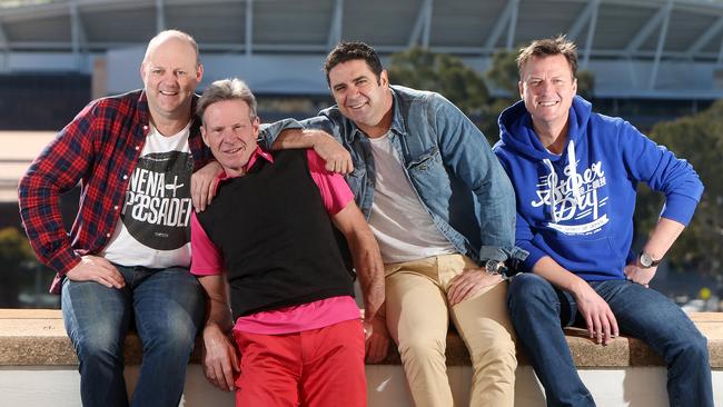 <i>The Footy Show</i>’s Billy Brownless, Sam Newman, Garry Lyon and James Brayshaw in 2014.