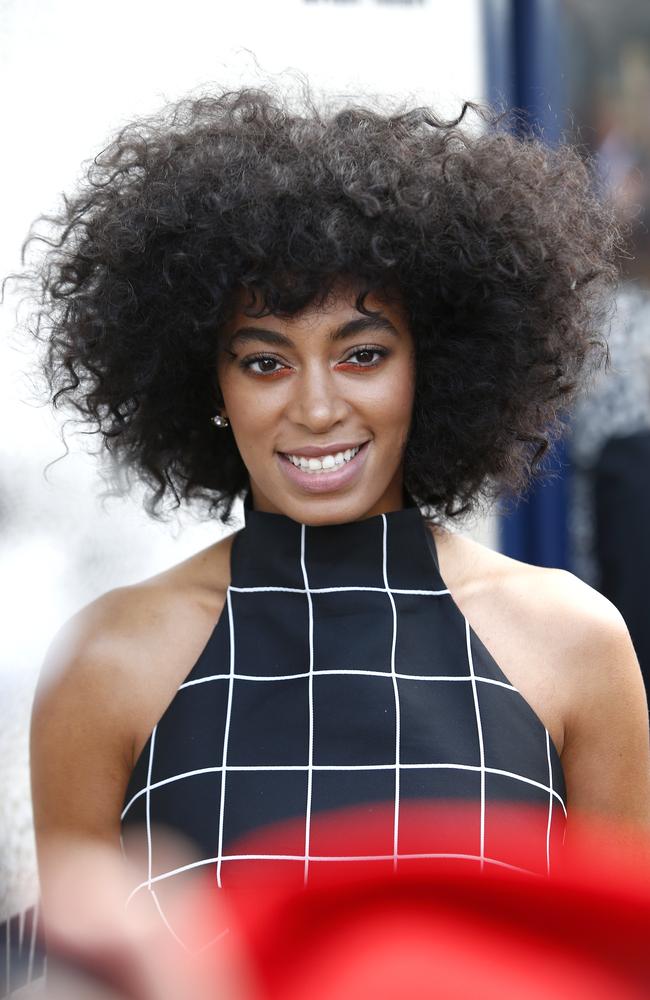 Solange Knowles in the Birdcage at Derby Day 2014. Picture: Bradley Hunter