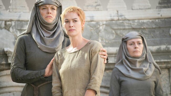 Waddingham, left, as Septa Unella in Game of Thrones. Picture: HBO