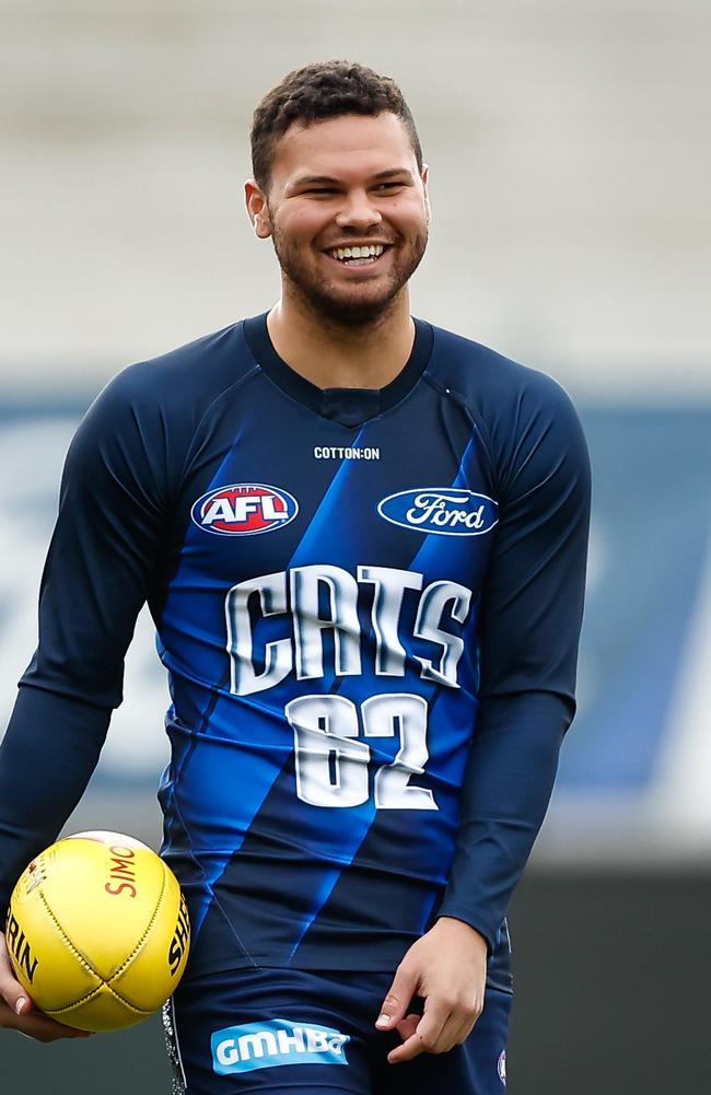 Brandan Parfitt will return for Geelong. Picture: Dylan Burns/AFL Photos via Getty Images