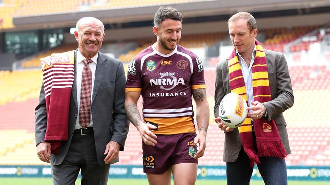 Wally Lewis (L) was shocked to see fans turn on Brisbane but said it was justifiable. Picture: Liam Kidston