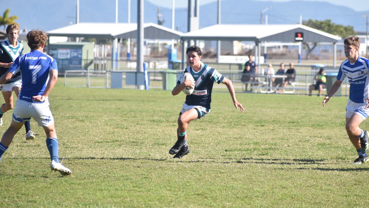 Tenzin Contor for Mercy College against Ignatius Park in the Cowboys Challenge, July 20 2021. Picture: Matthew Forrest