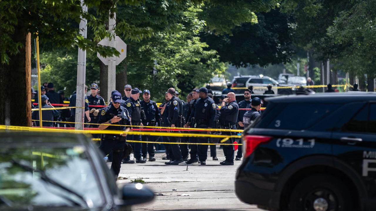 The incident happened outside the security zone for the Republican National Convention held in the city this week. Picture: Jim Vondruska/Getty Images via AFP