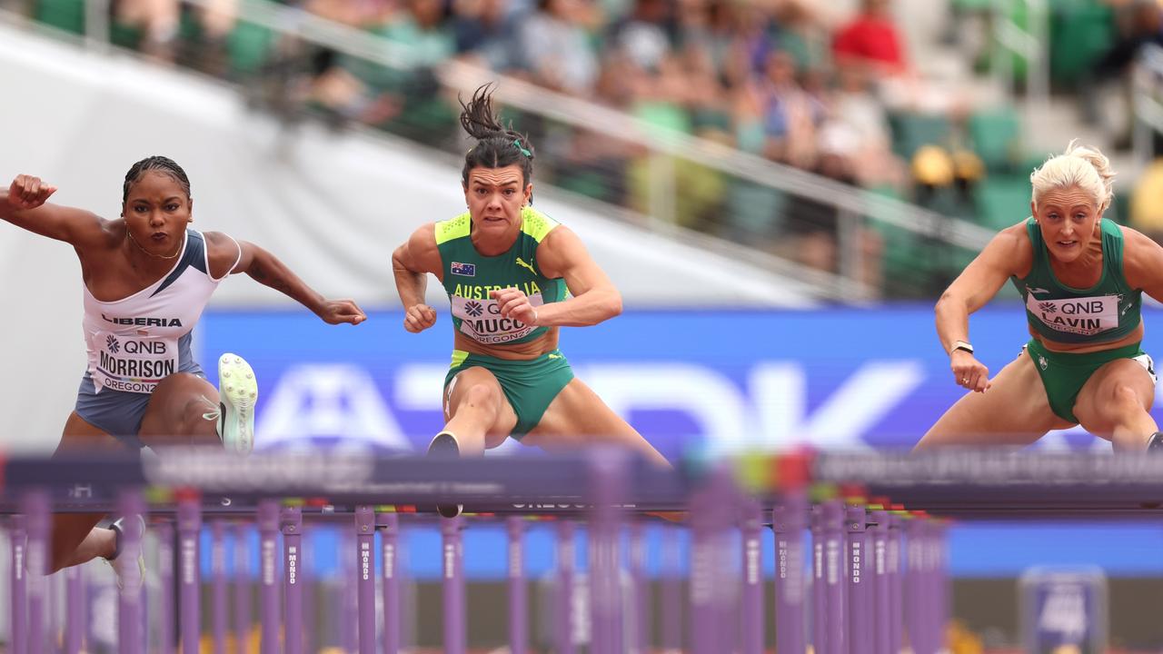 Celeste Mucci has advanced to the 100m hurdles semi-finals. Picture: Getty Images