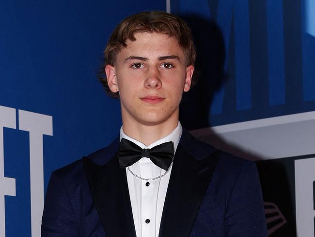 NEW YORK, NEW YORK - JUNE 26: Johnny Furphy arrives prior to the first round of the 2024 NBA Draft at Barclays Center on June 26, 2024 in the Brooklyn borough of New York City. NOTE TO USER: User expressly acknowledges and agrees that, by downloading and or using this photograph, User is consenting to the terms and conditions of the Getty Images License Agreement.   Sarah Stier/Getty Images/AFP (Photo by Sarah Stier / GETTY IMAGES NORTH AMERICA / Getty Images via AFP)