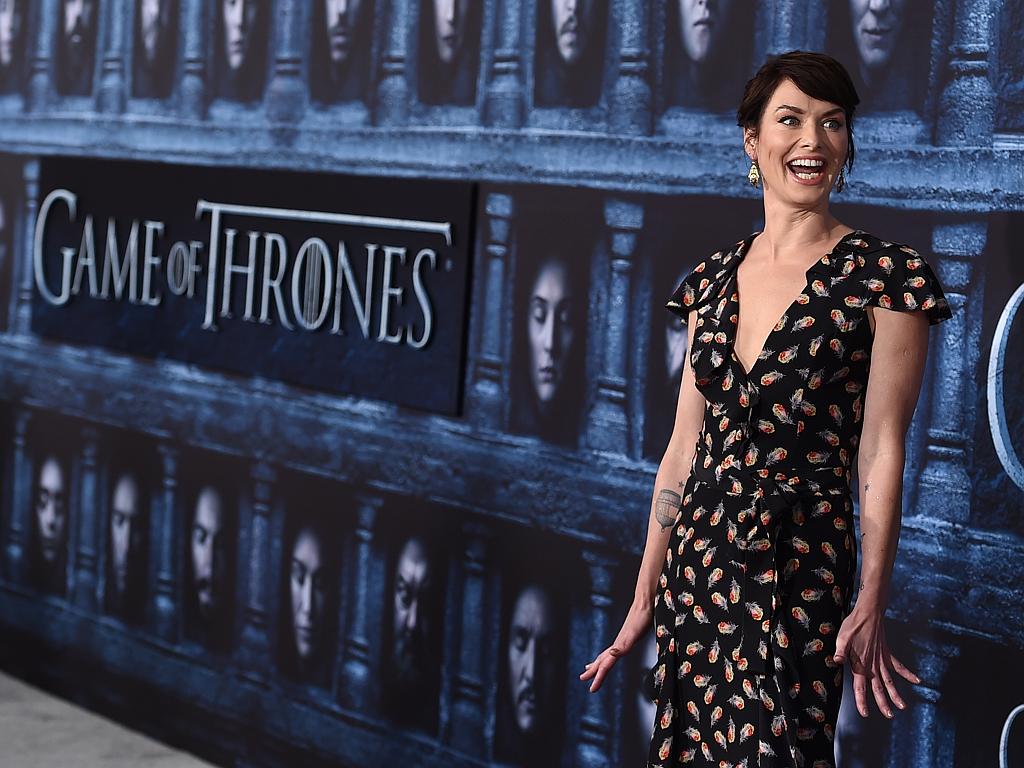 Lena Headey attends the premiere of HBO’s “Game Of Thrones” Season 6 at TCL Chinese Theatre on April 10, 2016 in Hollywood, California. Picture: AP