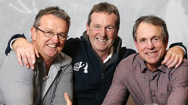 Neale Daniher with brothers Anthony and Terry. Picture: Ian Currie