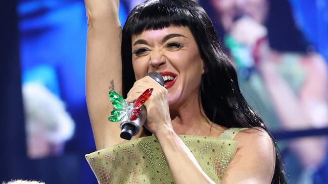 MEXICO CITY, MEXICO - APRIL 23: Katy Perry performs onstage during the Katy Perry The Lifetimes Tour 2025 at CDMX Arena on April 23, 2025 in Mexico City, Mexico. (Photo by Kevin Mazur/Getty Images for Katy Perry)