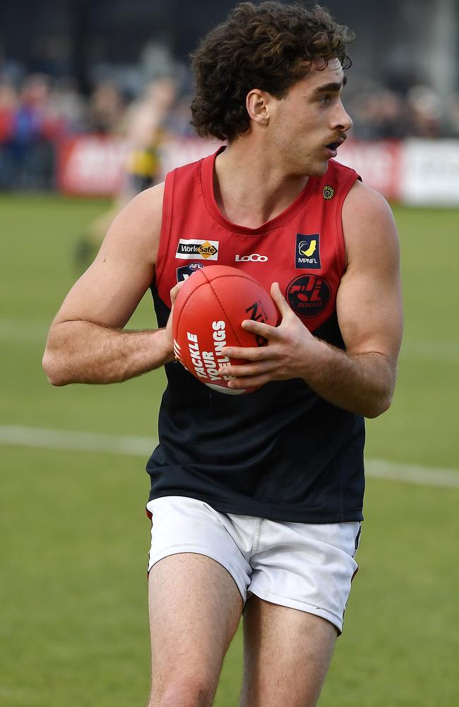 Mt Eliza co-captain Nathan Scagliarini. Picture: Andrew Batsch