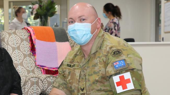 Australian Army nurse Corporal Ryan Sulcas.