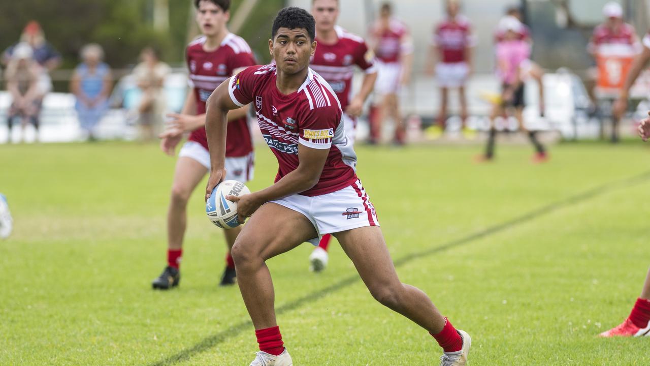 Oloapu is a Redcliffe Dolphins junior. Picture: Kevin Farmer