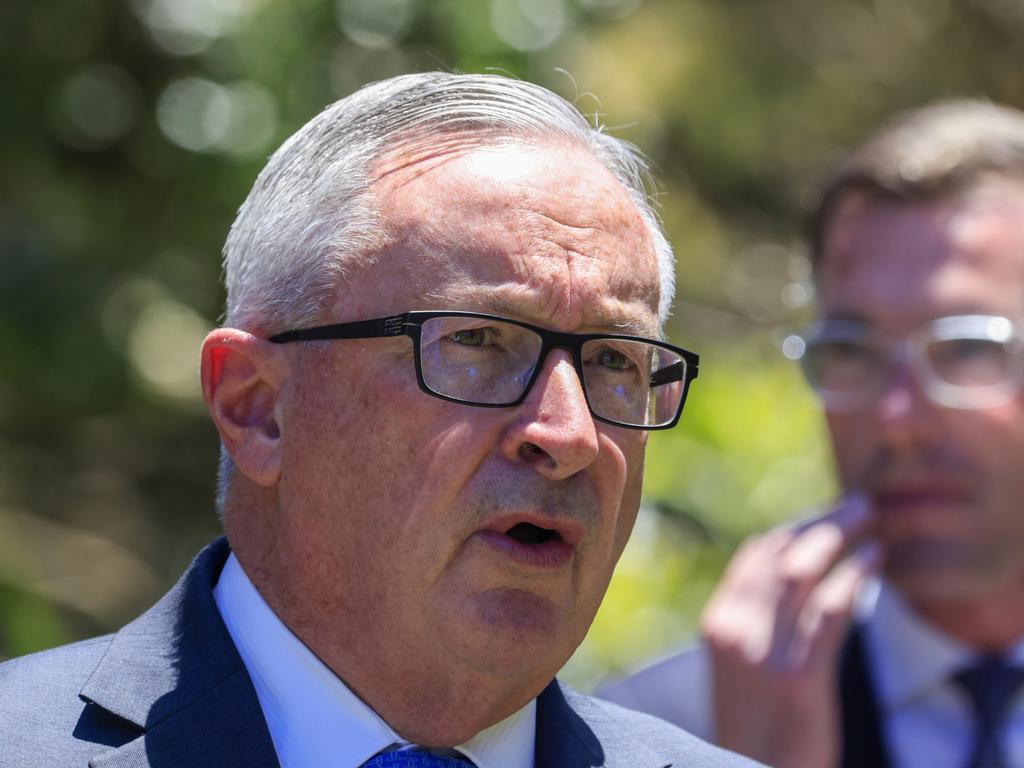 Health Minister Brad Hazzard told 2GB one of the men ignored health advice when he went to the Newcastle event. Picture: Jenny Evans/Getty Images