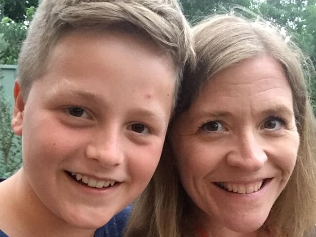 Ellen Lloyd Shepherd is worried her son Owen,13, could suffer an asthma attack while she is without a phone or internet connection