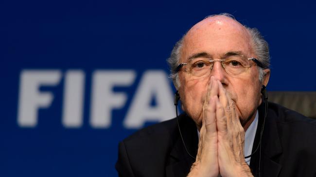 Former FIFA president Sepp Blatter admits he made “a bad mistake” in allowing Qatar to host the 2022 World Cup. Picture: AFP