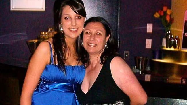 Motherless Daughters Australia co-founder Danielle Snelling with her mum Rosa, who died of cancer. Pictures: contributed
