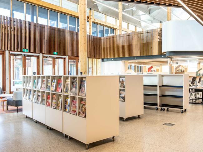 Inside the new Marrickville Library, which was an abandoned hospital for almost 30 years.