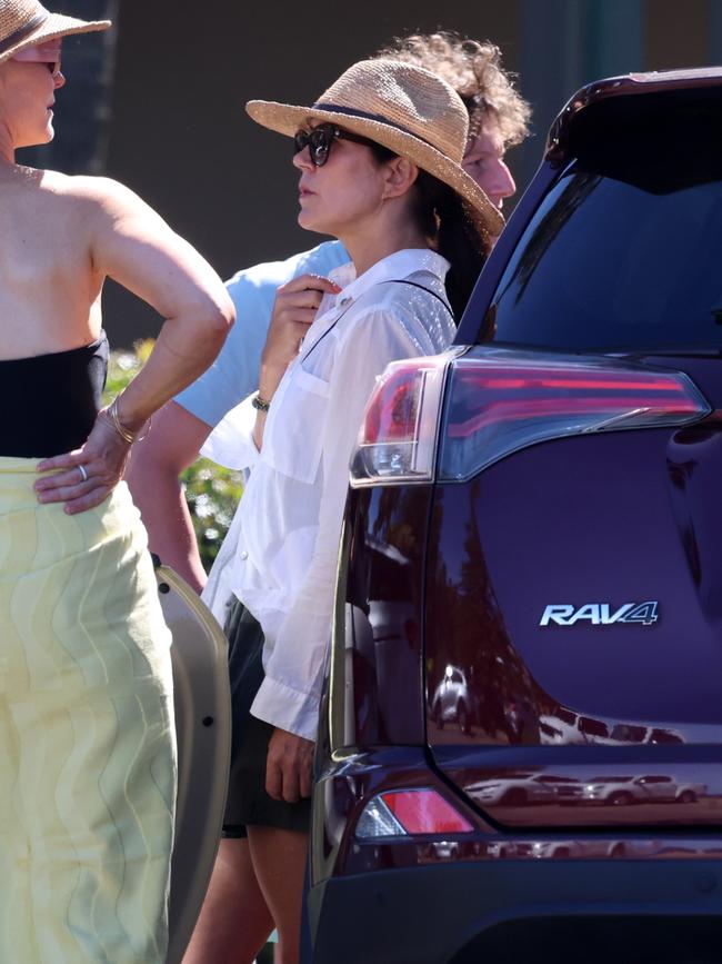 Crown Princess Mary in Palm Beach with friends on Wednesday. Picture: Matrix Media