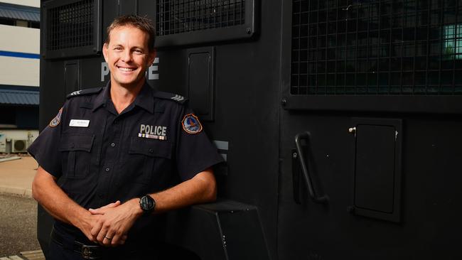 NT Police Tactical Response Group Sergeant Neil Mellon has been awarded Australian Police Medals for Australia Day for their service over the years. Picture: Justin Kennedy