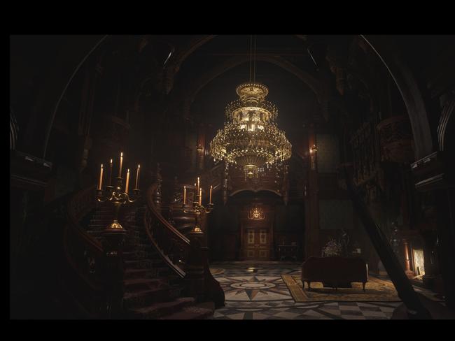 Resident Evil: Village looks amazing on the MacBook, running very smoothly at 3024x1964 resolution with HDR support, really showing off the visuals and lighting effects. Source: Supplied.