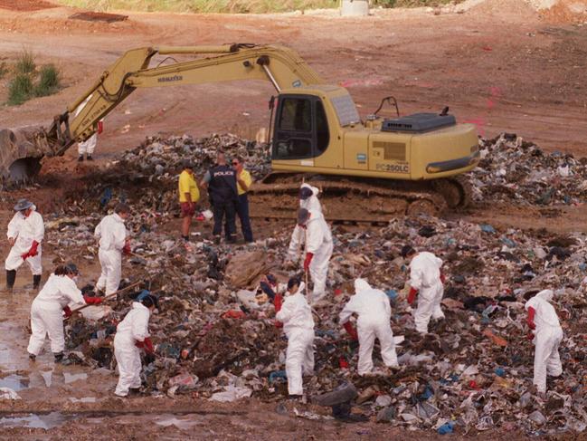 Police search through rubbish for the remains of Japanese millionaire Hamago Kitayama Picture Troy Purdue