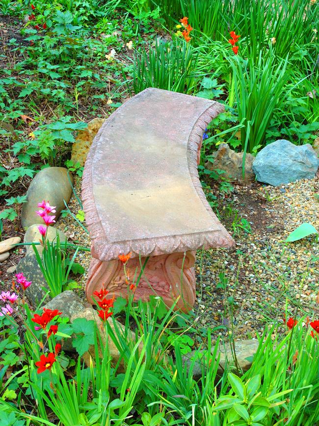 Back seat: Try add a seat in the garden. Picture: Tony Fawcett