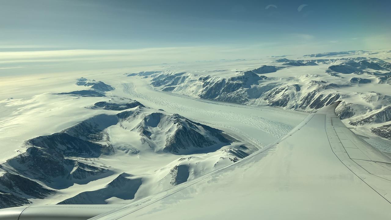 About four hours of the 13-hour flight was spent over the continent. Picture: Chantelle Francis / news.com.au