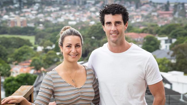 Rethink Investing’s Scott O’Neill, pictured with wife and business partner Mina, says cash flows from commercial property are higher than residential. Picture: Julian Andrews.