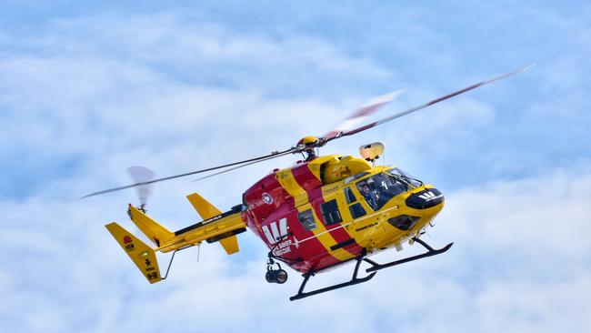 Westpac Life Saver Rescue Helicopter in flight. Source: Surf Life Saving Australia