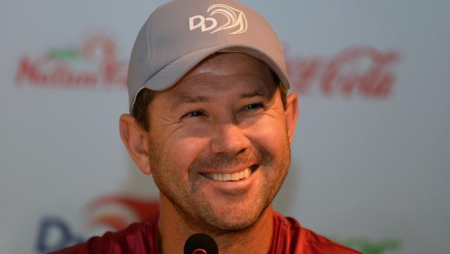 Former Test captain Ricky Ponting, who is coaching the Delhi Daredevils in the IPL, at a press conference in Delhi on Thursday.